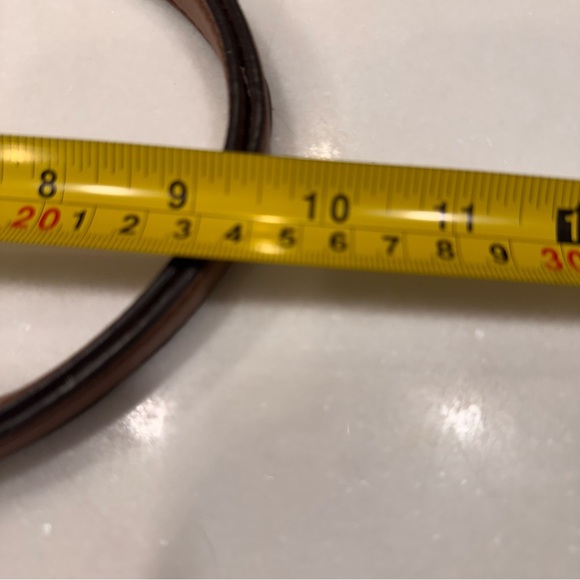 Michael Kors Aria Leather Top Zip Large Tote Handbag Tan/Brown - Picture 13 of 16